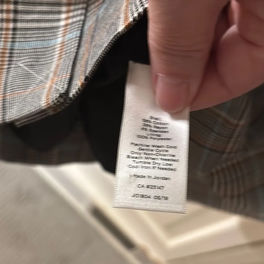 Talbots Women's Plaid Button-Detail Pencil Skirt Lined Size 6P